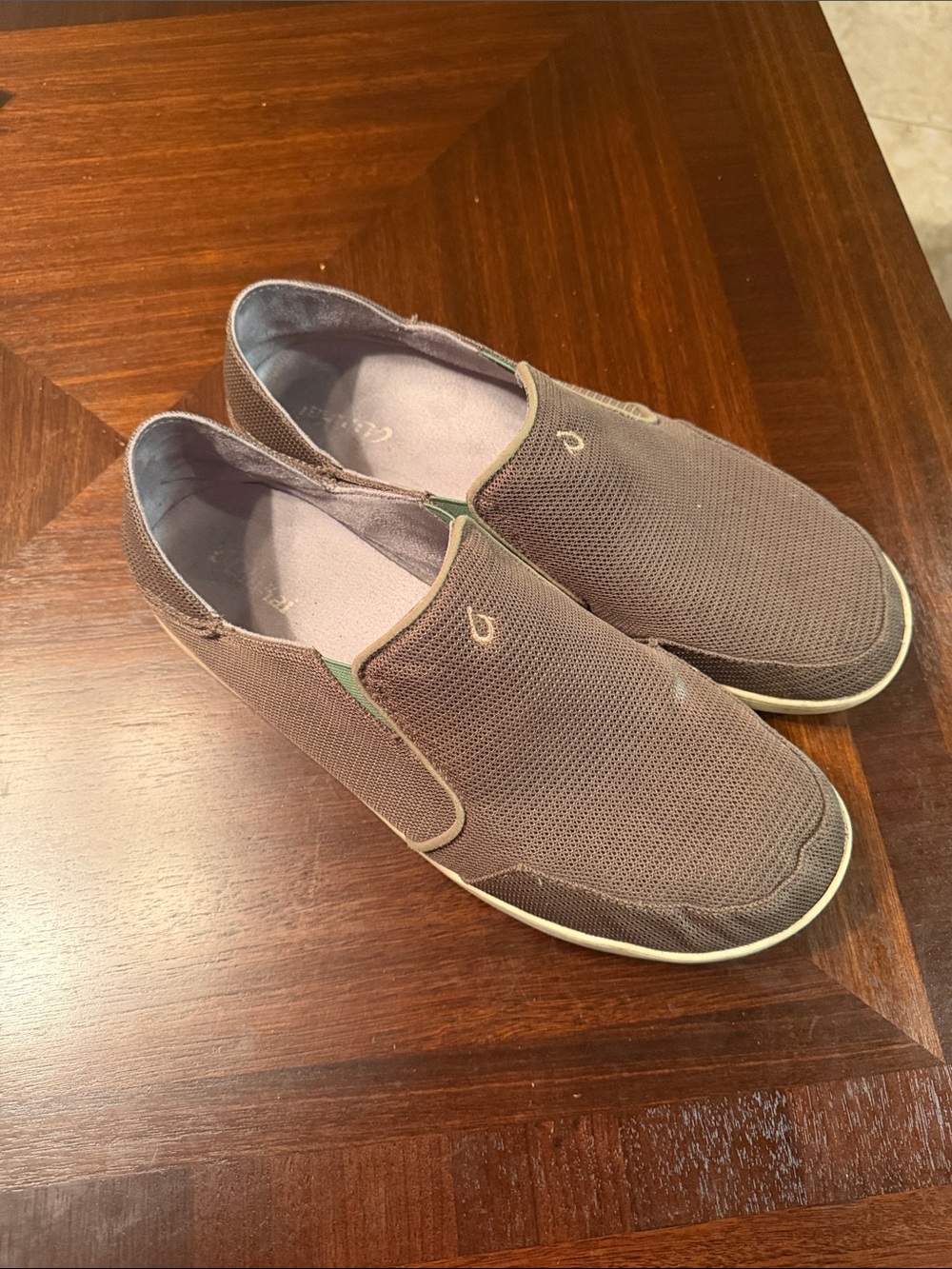 Casual Olukei Men's Slip-On Sneakers - Taupe size 14 - Picture 4 of 8